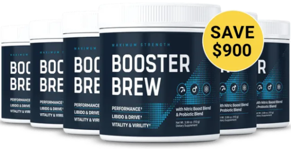 Limited time Booster Brew offer with order today message and secure checkout for fast delivery